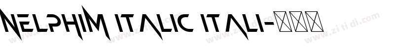 Nelphim Italic Itali字体转换